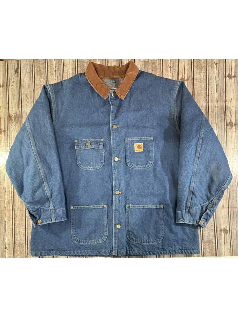 Carhartt Fleece Lined Denim Jacket C59 DST Made in USA Size 3XL  Vintage